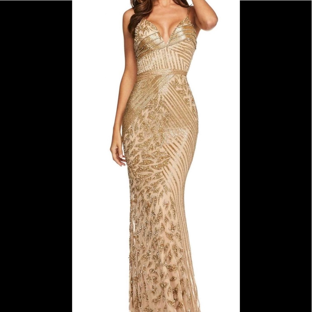 Sherri Hill Gold Dress